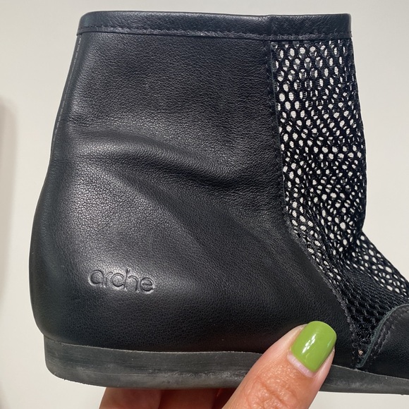Arche Lameto Ankle Mesh and Leather Booties Made in France - Picture 6 of 17